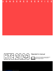 Jonsered HTE2123 Operator's Manual