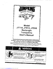 Jumpking Rectangle Trampoline JT612 User Manual