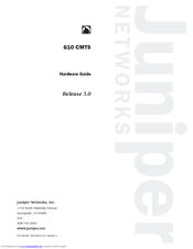 Juniper G10 CMTS Hardware Manual