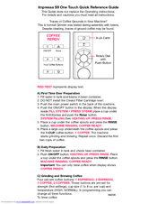 Jura Capresso Impressa S9 Quick Reference Manual