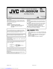 JVC HR-J6009UM Instructions Manual