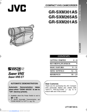 JVC GR-SXM265UC Instructions Manual