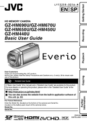 JVC EVERIO GZ-HM650U/GZ-HM450U Basic User's Manual