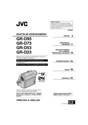 JVC GR D 53 Přiručka K Obsluze