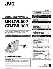 JVC GR GR-DVL307 Instructions Manual