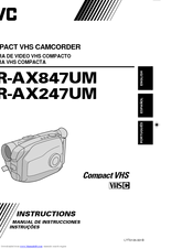 JVC GR-AX847UM Instructions Manual