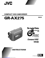 JVC GR-AX275EG Instructions Manual