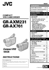 JVC GR-AX761 Instructions Manual