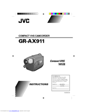 JVC GR-AX911U Instructions Manual
