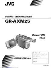 JVC GR-AXM25 Instructions Manual