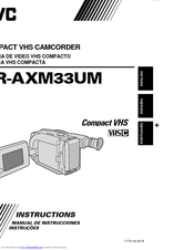 JVC GR-AXM33EG Instructions Manual