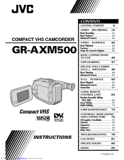 JVC GR-AXM500EK Instructions Manual