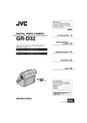 JVC GR-D32US Instructions Manual