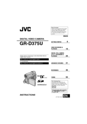 JVC GR-D375U Instructions Manual