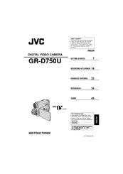 Jvc GR-D750U Instructions Manual