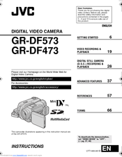 JVC GR-DF473 Instructions Manual