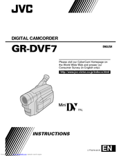 JVC GR-DVF7 Instructions Manual