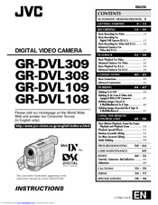 JVC GR-DVL309 Instructions Manual