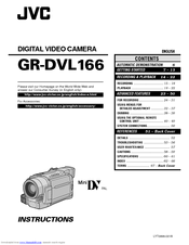 JVC GR-DVL166 Instructions Manual
