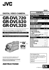JVC GR-DVL720 Instructions Manual