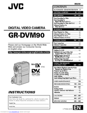 JVC GR-DVM90U Instructions Manual