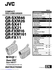 JVC GR-FXM16EK Instructions Manual