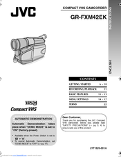 JVC GR-FXM42EX Instructions Manual
