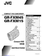 JVC GR-FXM15EA Instructions Manual