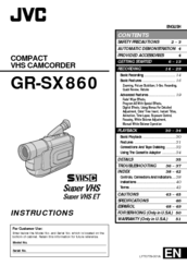 JVC GR-SX860 Instructions Manual