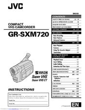 JVC GR-SXM720 Instructions Manual