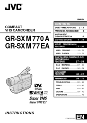 JVC GR-SXM77EA Instructions Manual