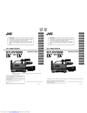 JVC GY-DV5000U - 3-ccd Professional Dv Camcorder Instructions Manual