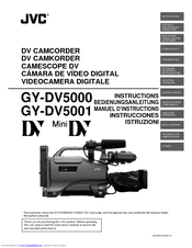 JVC GY-DV5001 Instructions Manual