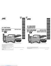 JVC GY-DV550 Instructions Manual