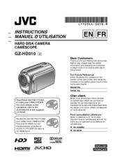 JVC GZ-HD310U Instructions Manual
