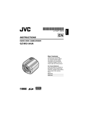 JVC GZ-MG130UA Instructions Manual
