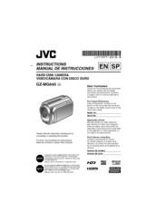 JVC Everio GZ-MG645 Instructions Manual