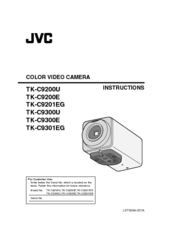 JVC TK-C920UA - 540 Tvl Color Cctv Camera Instructions Manual