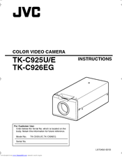 JVC TK-C925U - CCTV Camera Instructions Manual