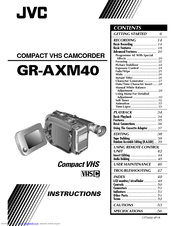 JVC GR-AXM40 Instructions Manual