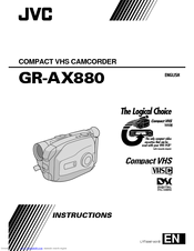 JVC GR-AX880EK Instructions Manual