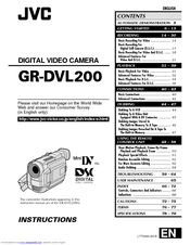 JVC GR-DVL200 Instructions Manual