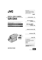 JVC GR-D94 Instructions Manual