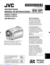 JVC GZMS120BUS - Everio Camcorder - 800 KP Instructions Manual