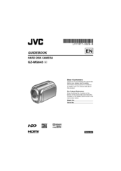 JVC Everio GZ-MG645 Manual Book