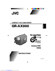 JVC GR-AX860 Instructions Manual