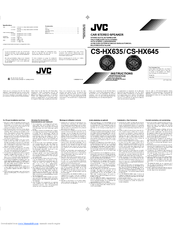 Jvc CS-HX645 Instructions