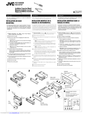 JVC KD-SX838J Installation & Connection Manual