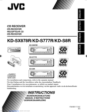 JVC FSUN3117-312 KD-S777R Instructions Manual