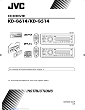 JVC KD-G614 Instruction Manual